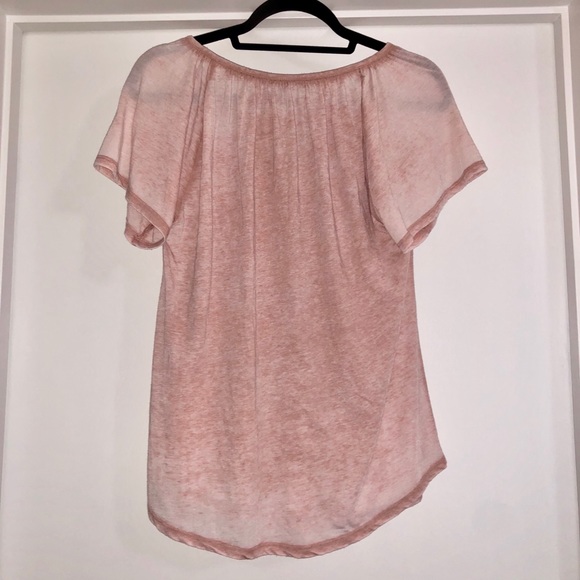 Lucky Brand Blush Pink Tee - Picture 2 of 2